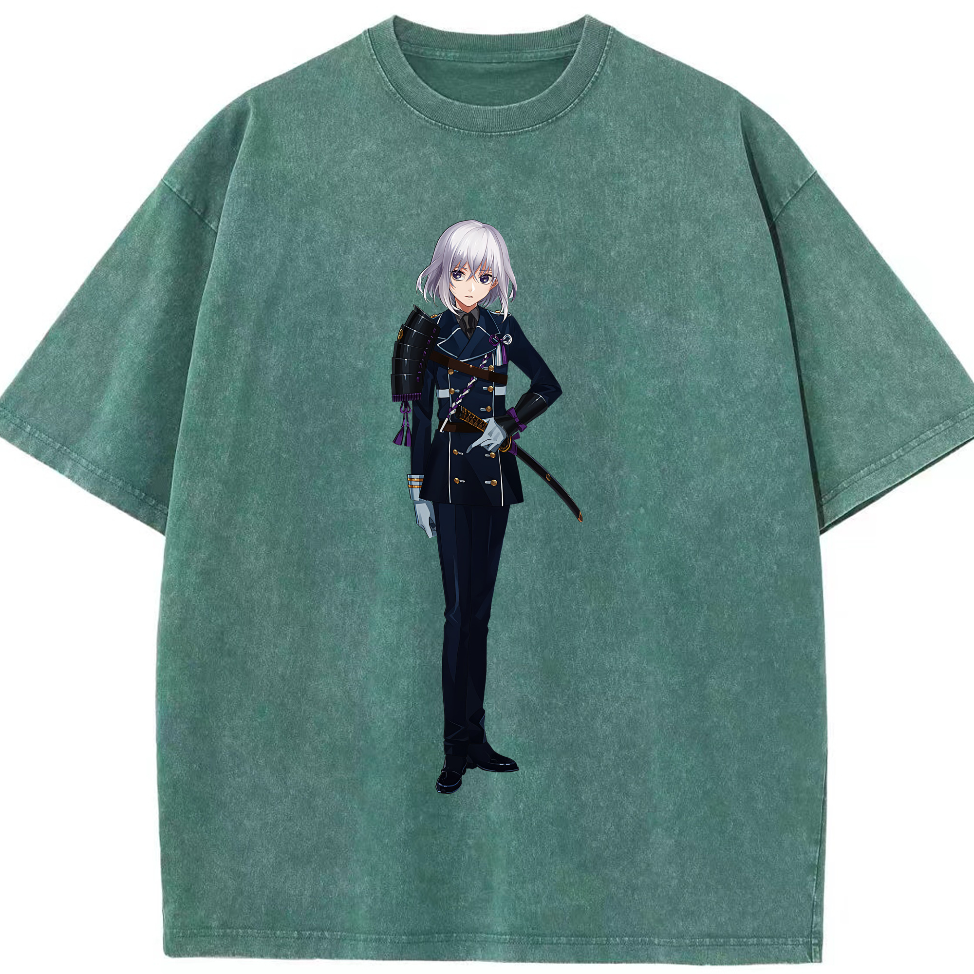 （画像用） 刀剣乱舞 Touken Ranbu 綿100% ヴィンテージ風 半袖Tシャツ（フロントプリント）